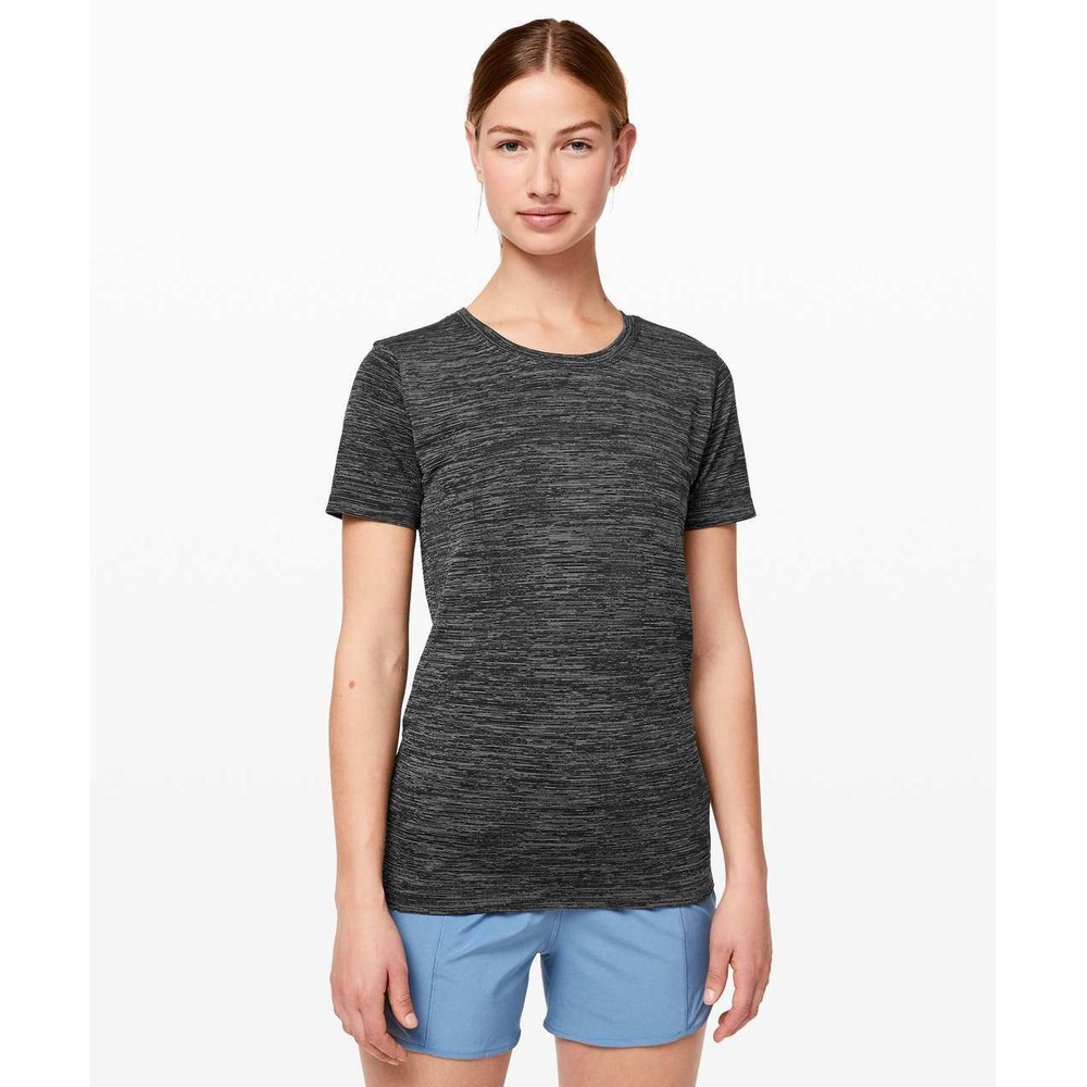 Lululemon Women's‎ Swiftly Short Sleeve Tee Breeze Relaxed Fit Heathered Gray 4